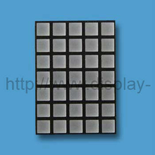 2 pouces 5x7 LED matrice de points carrés