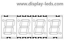 Affichage SMD à 7 segments à quatre chiffres de 0,28 pouce