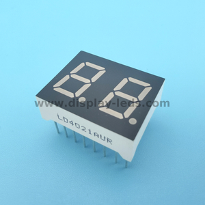 Série LD4021G / H - Affichage à 7 segments à 2 chiffres de 0,4 pouce avec circuit multiplex